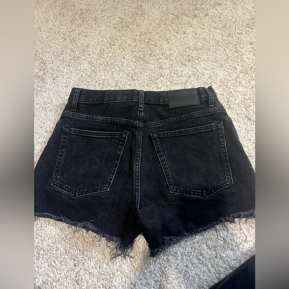Black EVERLANE cheeky Jean shorts